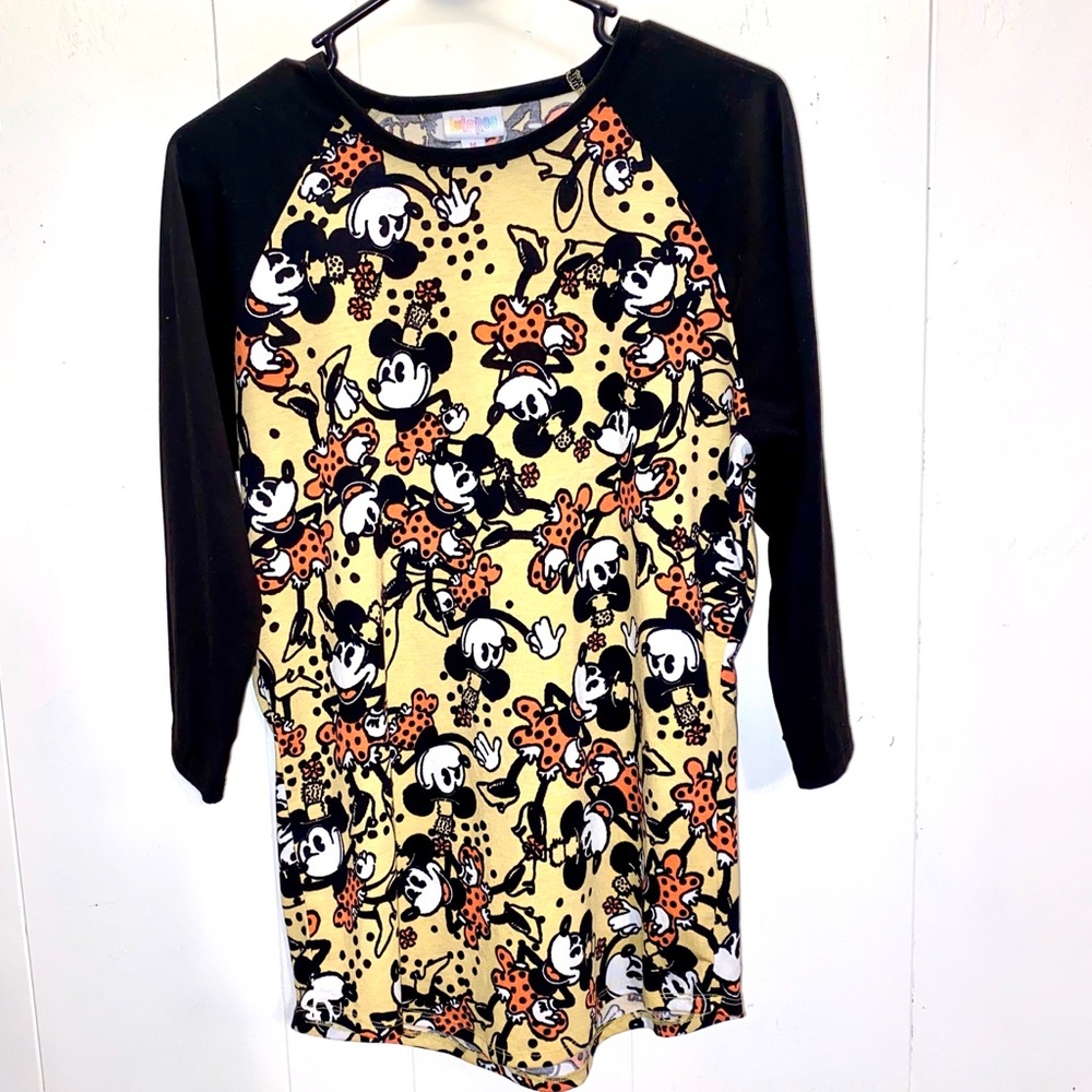 LuLaRoe Randy Baseball Style Vintage Minnie tee
